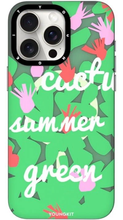 Coque iPhone 15 Pro Max - Youngkit Summer Fruit-Themed Case avec Magsafe - Vert