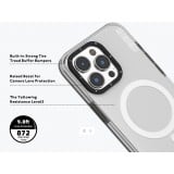 Coque iPhone 15 Pro Max - Youngkit Transparent Crystal Glossy Case avec Magsafe - Noir