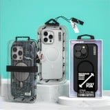 iPhone 15 Pro Max Case Hülle - Youngkit Transparent Crystal Glossy Case avec Magsafe - Schwarz
