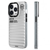 Coque iPhone 15 Pro Max - Youngkit True Color Luggage-Inspired avec MagSafe - Argent