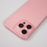iPhone 15 Pro Max Case Hülle - Plastik ultra dünn semi-transparent matt - Rosa