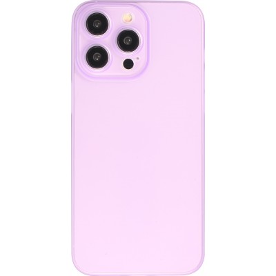 Coque iPhone 15 Pro Max - Plastique ultra fin semi-transparent mat - Violet