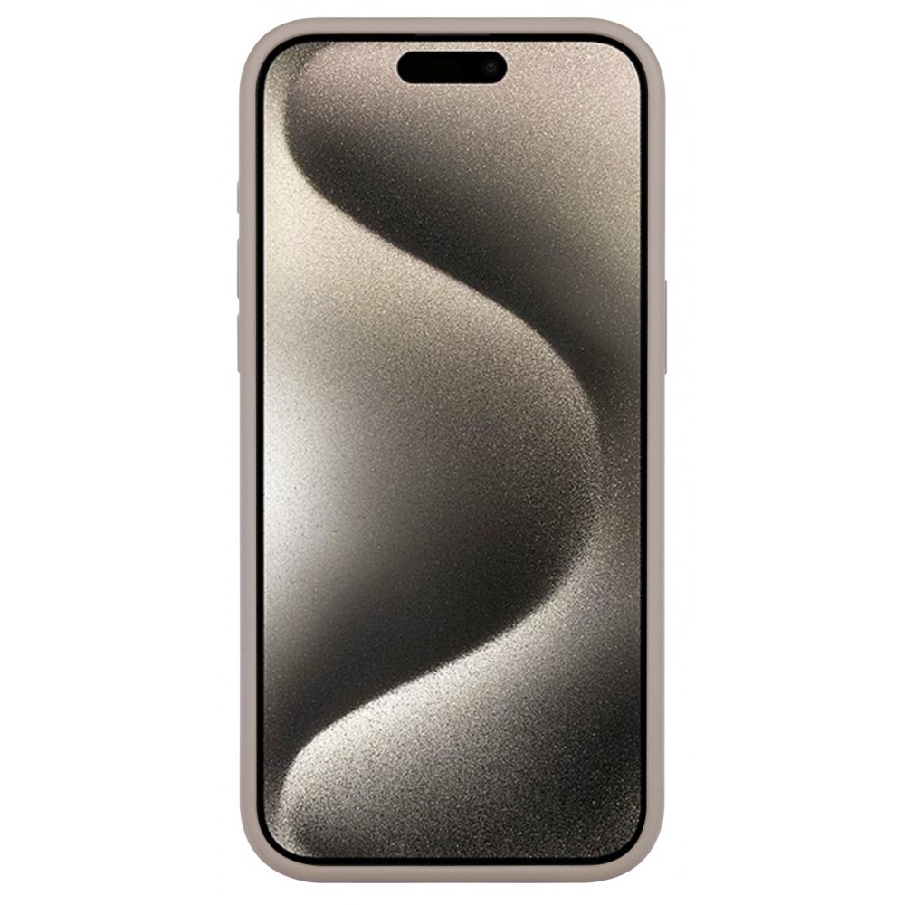 Coque iPhone 15 Pro Max - Soft Touch - Taupe