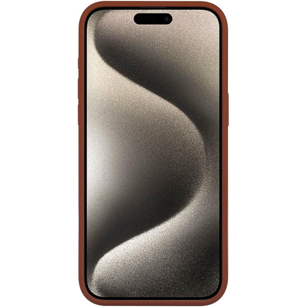 Coque iPhone 15 Pro - Soft Touch - Terracotta