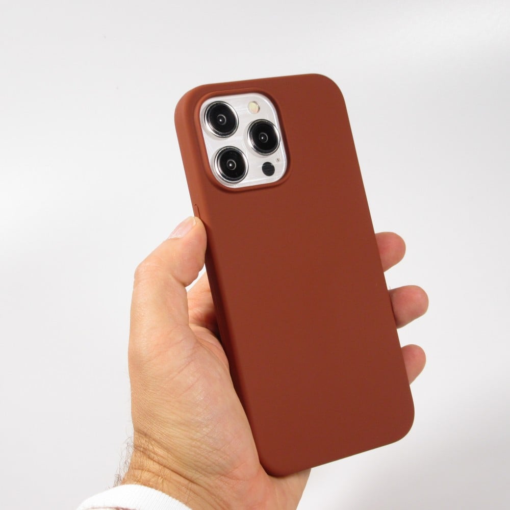 Coque iPhone 15 Pro - Soft Touch - Terracotta