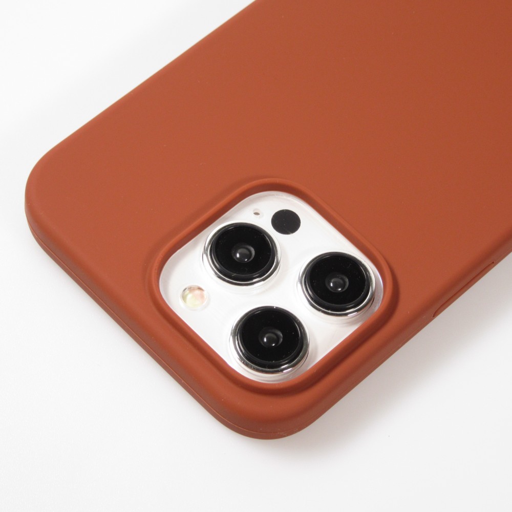 Coque iPhone 15 Pro - Soft Touch - Terracotta