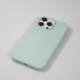 Coque iPhone 15 Pro - Soft Touch - Vert d'eau