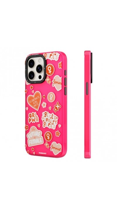 iPhone 15 Pro Case Hülle - Youngkit @Blushing. ginger Positive Quotes Case - Rot