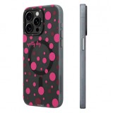 iPhone 15 Pro Case Hülle - Youngkit Colorful Polka Dots Case mit Magsafe - Schwarz