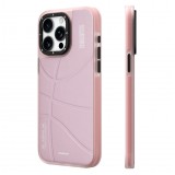 Coque iPhone 15 Pro - Youngkit Passionate Backboard Leather Case avec Magsafe - Rose