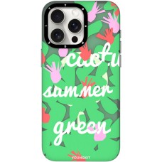 Coque iPhone 15 Pro - Youngkit Summer Fruit-Themed Case avec Magsafe - Vert