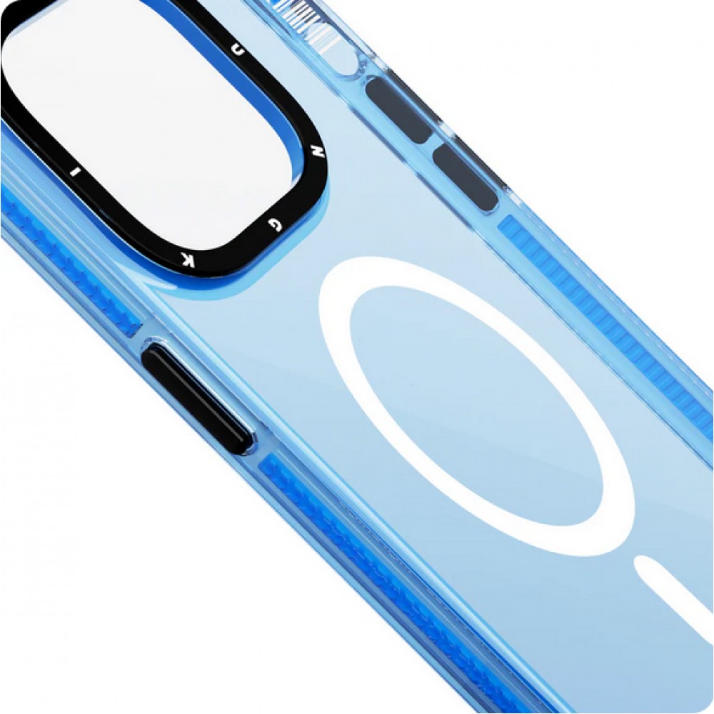 iPhone 15 Pro Case Hülle - Youngkit Transparent Crystal Glossy Case avec Magsafe - Transparent