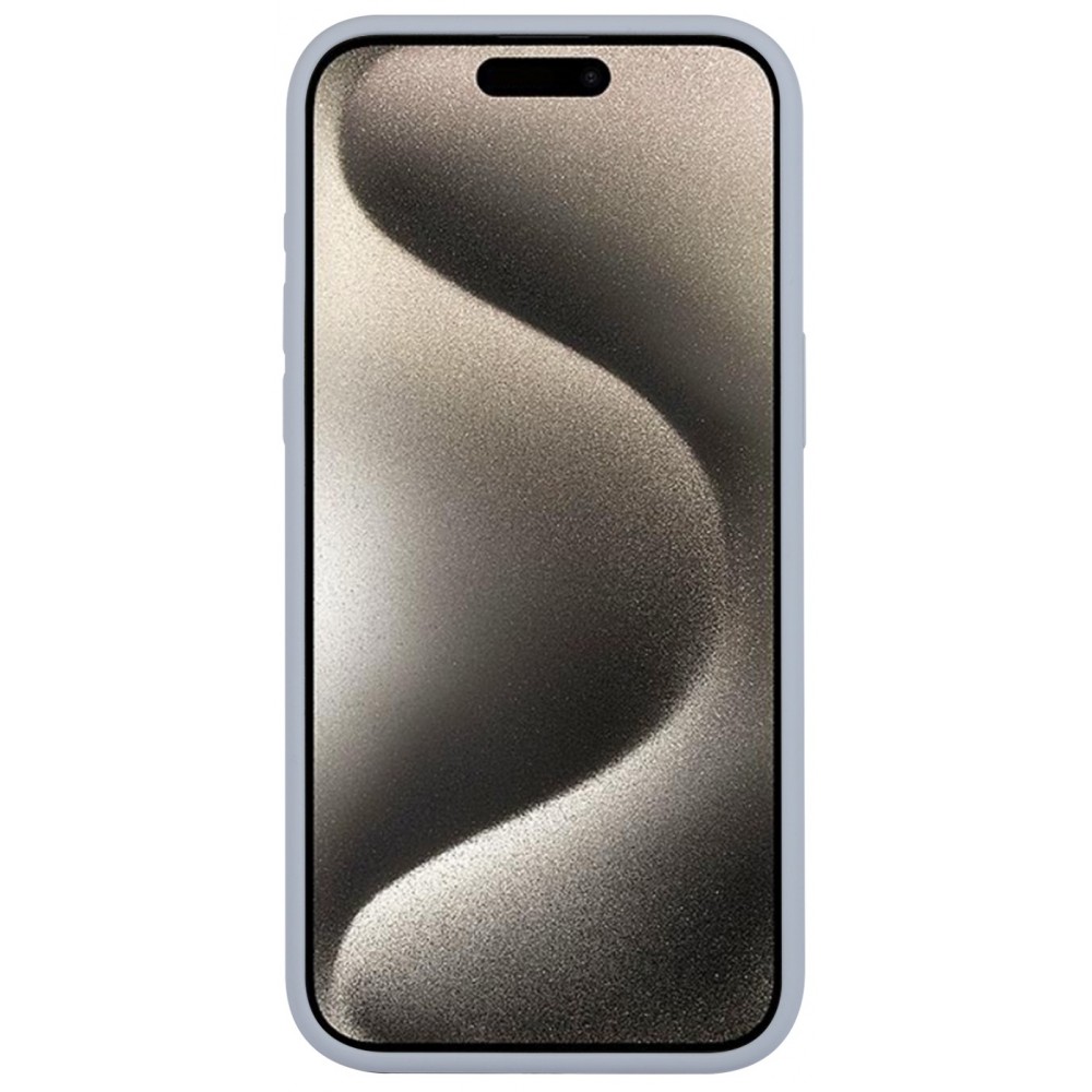 Coque iPhone 15 Plus - Soft Touch - Gris clair