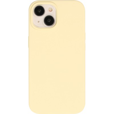 Coque iPhone 15 - Soft Touch - Jaune pastel