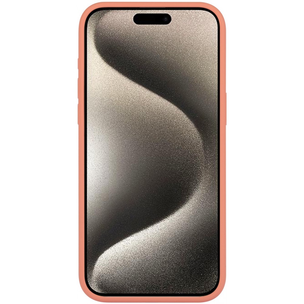 Coque iPhone 15 - Soft Touch - Saumon