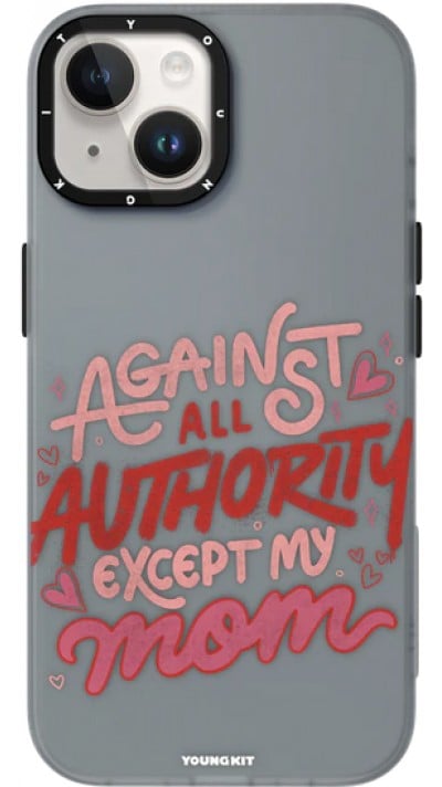 Coque iPhone 15 - Youngkit @Blushing. ginger Positive Quotes Case - Noir