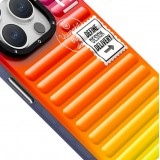 Coque iPhone 15 Pro Max - Youngkit Color-Gradient Luggage-Inspired Case - Vert/orange