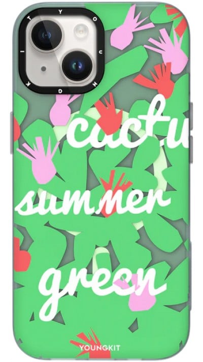 Coque iPhone 15 - Youngkit Summer Fruit-Themed Case avec Magsafe - Vert