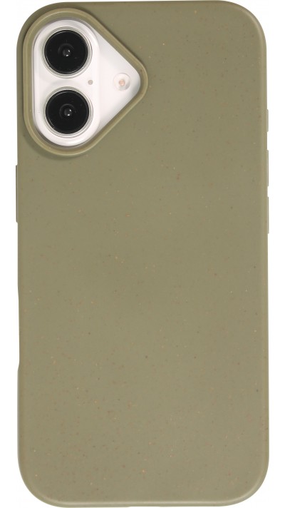 Coque iPhone 16 - Bio Eco-Friendly biodégradable écologique nature - Vert foncé