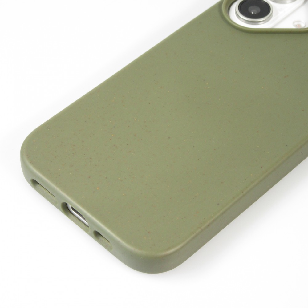 Coque iPhone 16 - Bio Eco-Friendly biodégradable écologique nature - Vert foncé