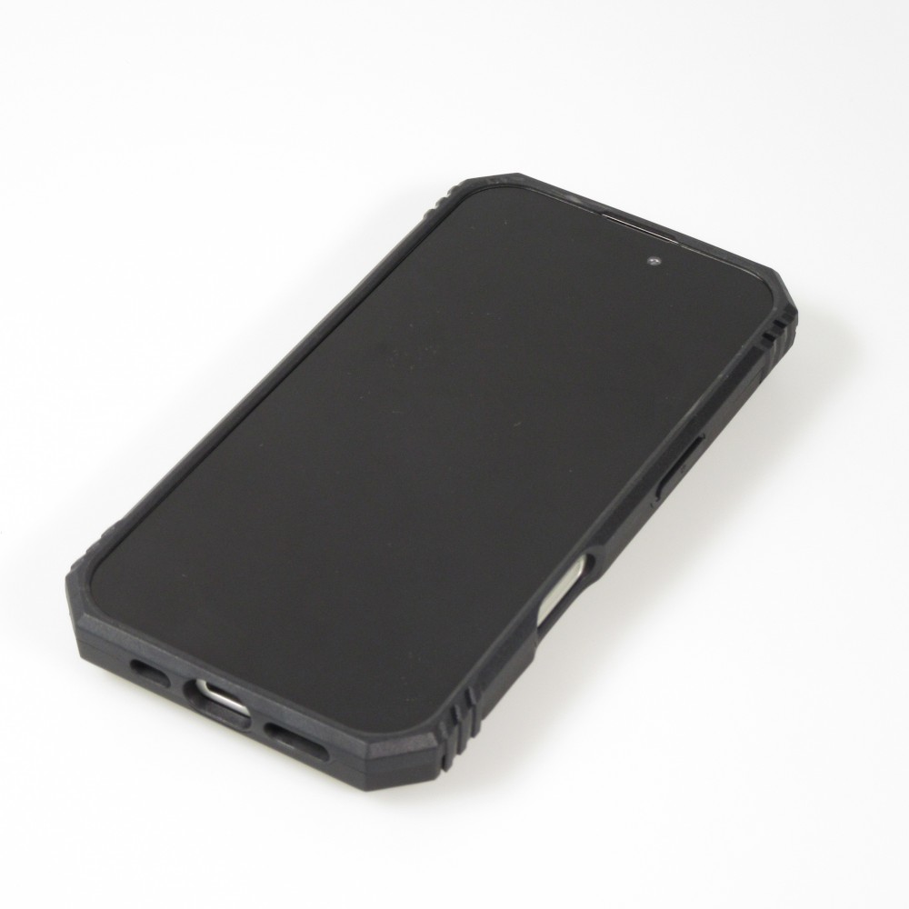 iPhone 16 Case Hülle - Full Body Armor Military-Grade - Schwarz