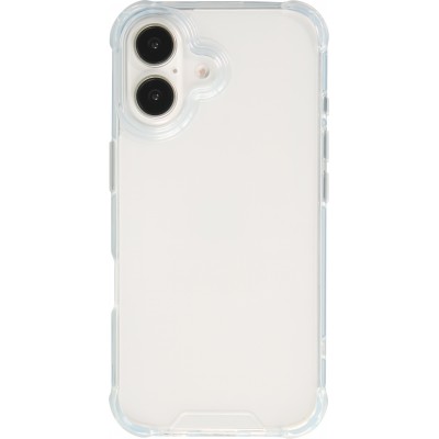 iPhone 16 Case Hülle - Gummi Transparent Gel Bumper mit extra Schutz für Ecken Antischock