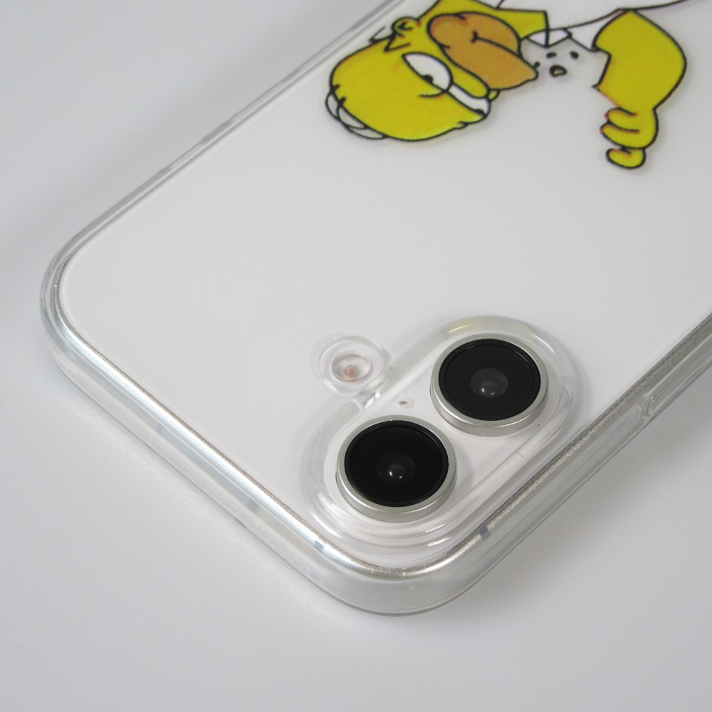 Coque iPhone 16 - Gel cartoon Homer Simpson