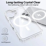 Hülle iPhone 16 - MagSafe kompatibel Gummi transparent TPU Silikon