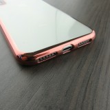 Coque iPhone X / Xs - Electroplate or - Rose