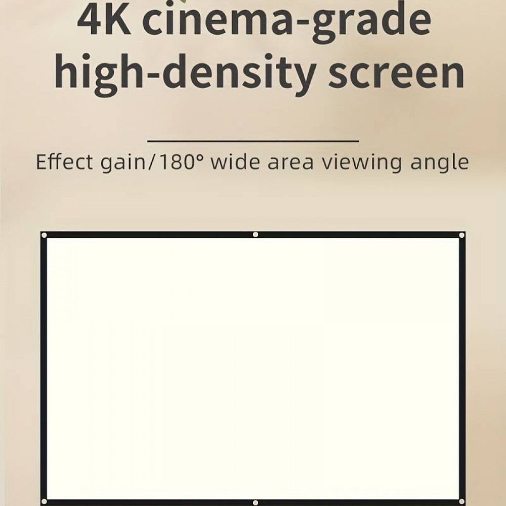 Écran en tissu 100 pouces Outdoor Cinema surface d'image pour vidéoprojecteur - le plaisir du film en plein air