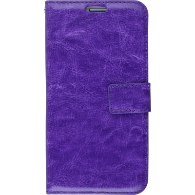 Fourre Samsung Galaxy S7 - Premium Flip cuir lisse porte-cartes - Violet