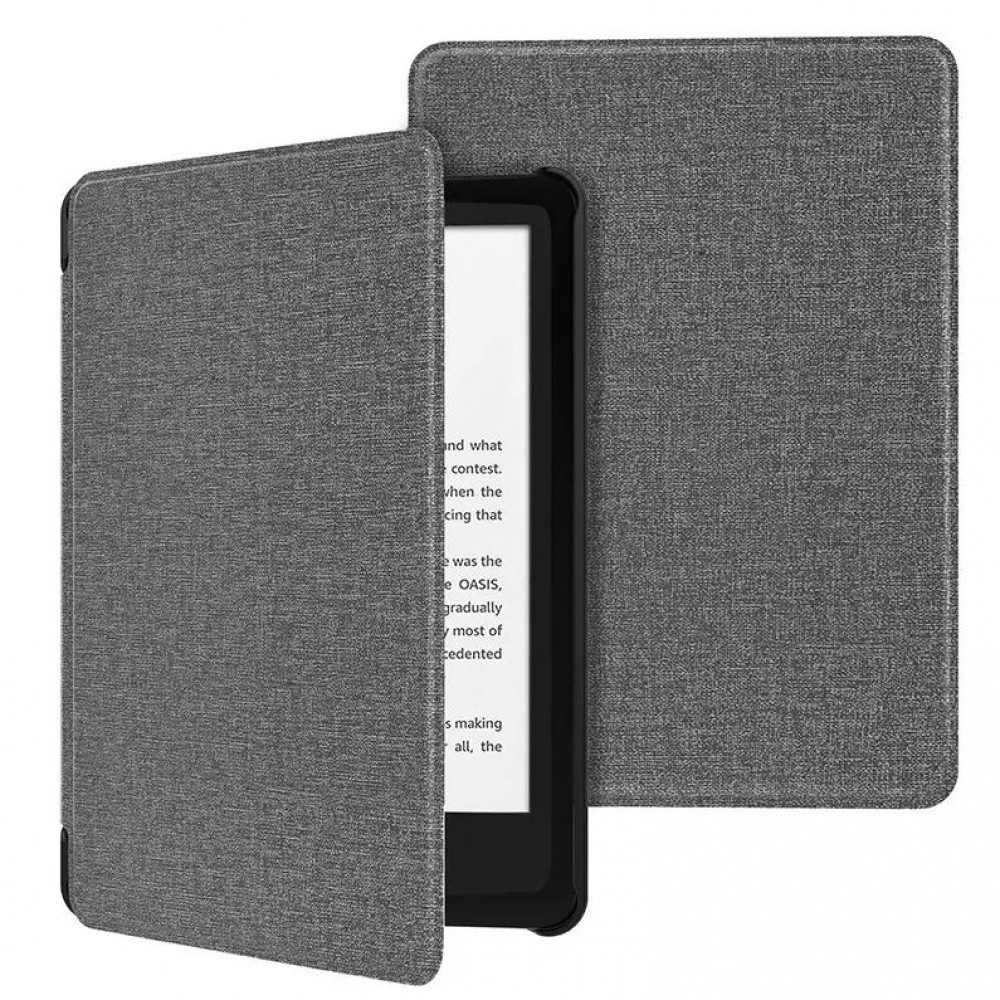 Fourre Kindle Paperwhite 2021 - Étui de protection Flip Auto On & Off - Gris