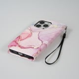 iPhone 13 Pro Max Case Hülle - Flip Wallet Liquid Color mit Magnet Verschluss - Liquid Rose