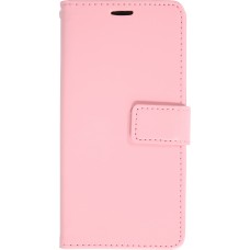 Fourre iPhone 16 Plus - Premium Flip cuir lisse porte-cartes - Rose clair