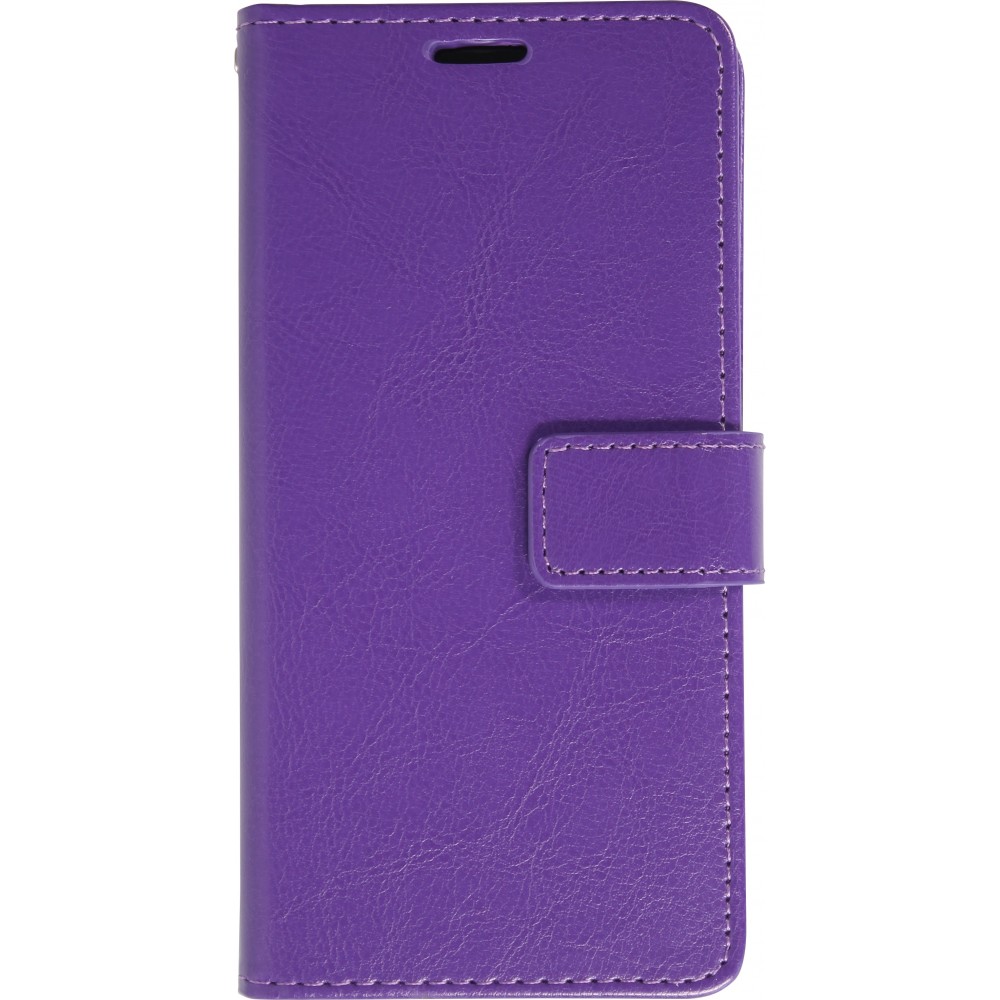 Hülle iPhone 16 Plus - Premium Flip Leder Tasche - Violett