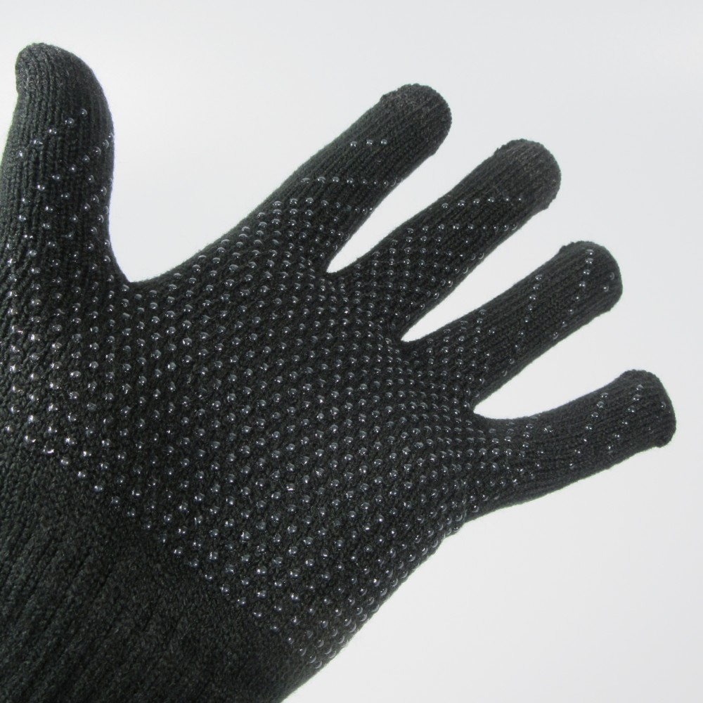 Gants tactiles universels avec grip en silicone pour l'hiver - Noir -  Acheter sur PhoneLook