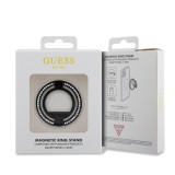 Guess Magnetring Telefonhalter mit Strass kompatibel Magsafe - Schwarz