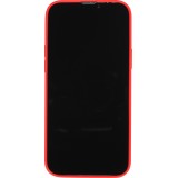 Housse iPhone 15 - Coque en silicone souple avec MagSafe et protection pour caméra - Rouge