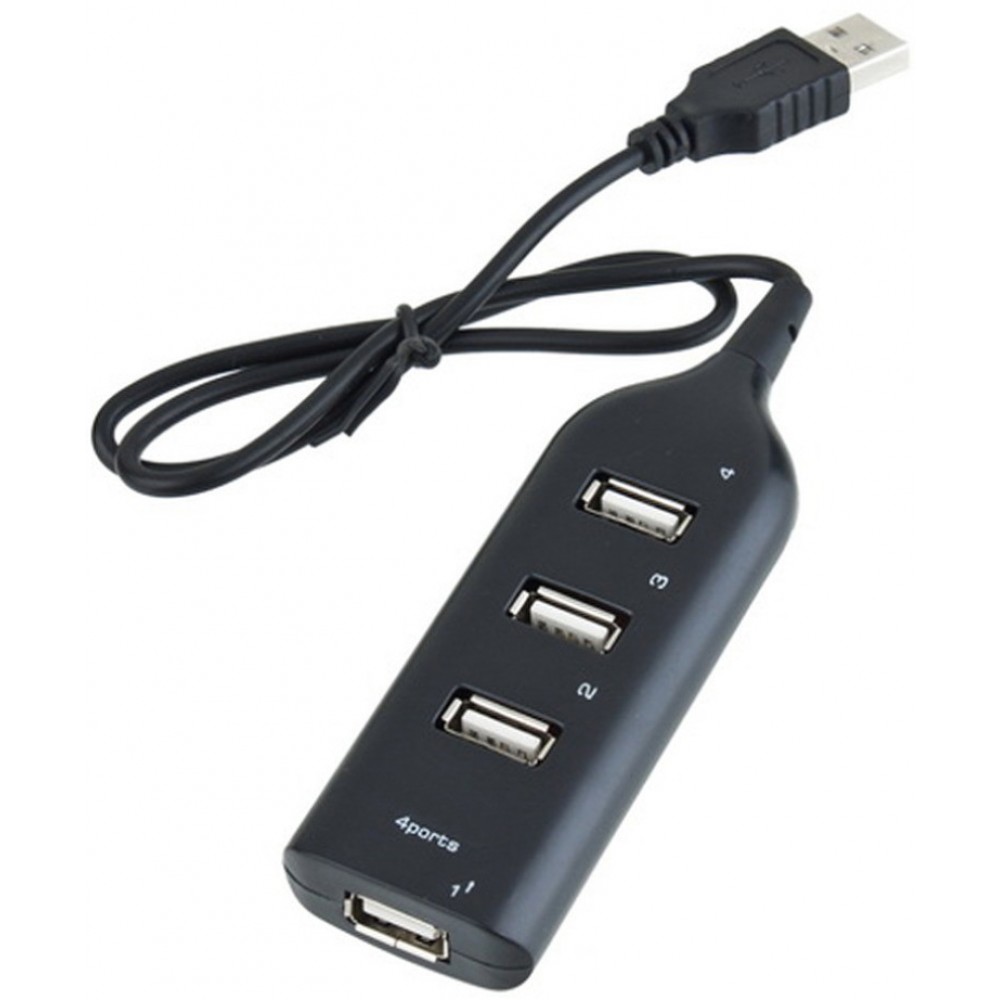 Hub USB 3.0 avec 4 ports USB-A - alimentation USB-C supplémentaire - noir