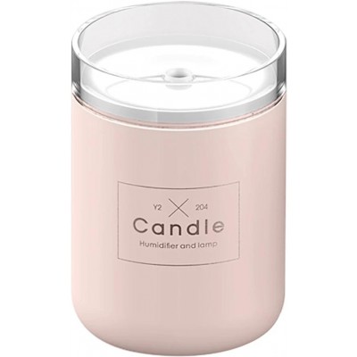 Kompakter Luftbefeuchter "Candle" - Duftspender für Wohnzimmer / Büro / Badezimmer - Rosa