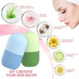 Ice Face Roller Gesichtsmassage Kryotherapie Silikon-Werkzeug Hautpflege und Massage - Schwarz