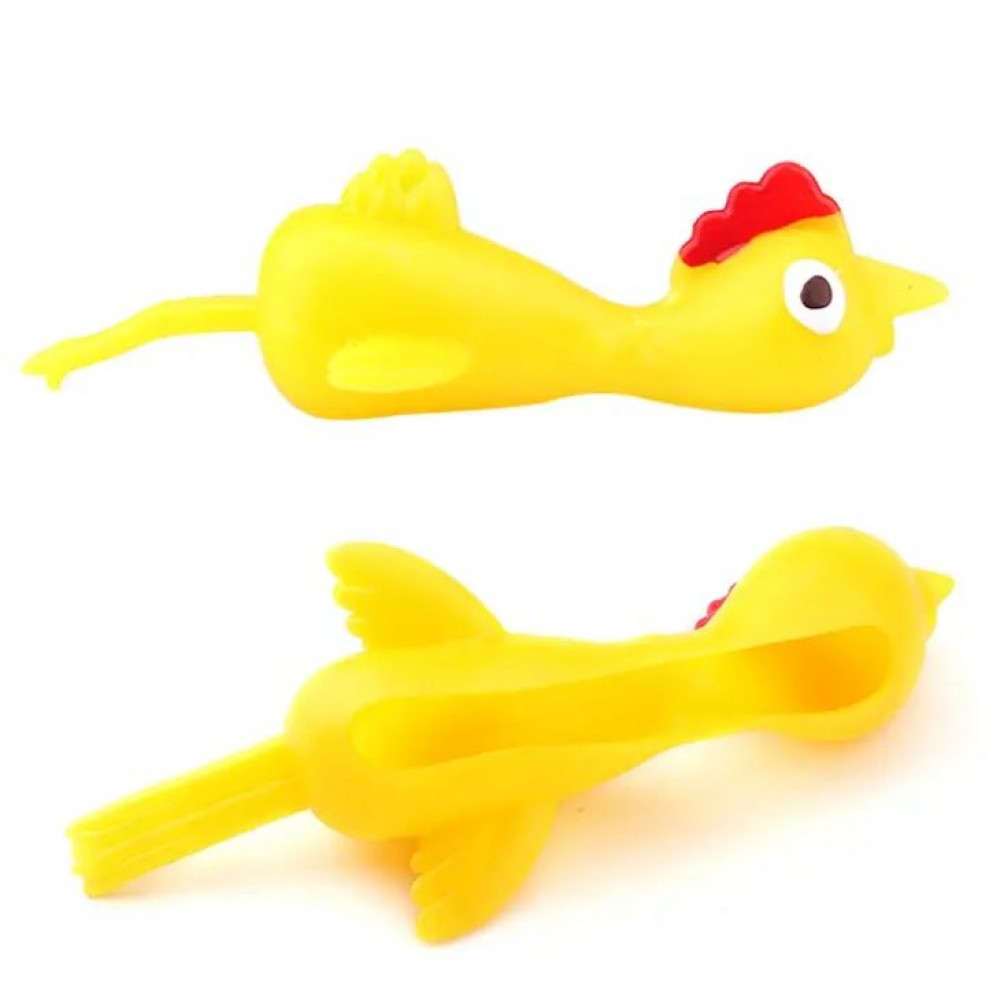 Jouet poulet volant drôle extensible et collant catapulte à lancer 5 pièces  - Jaune - Acheter sur PhoneLook