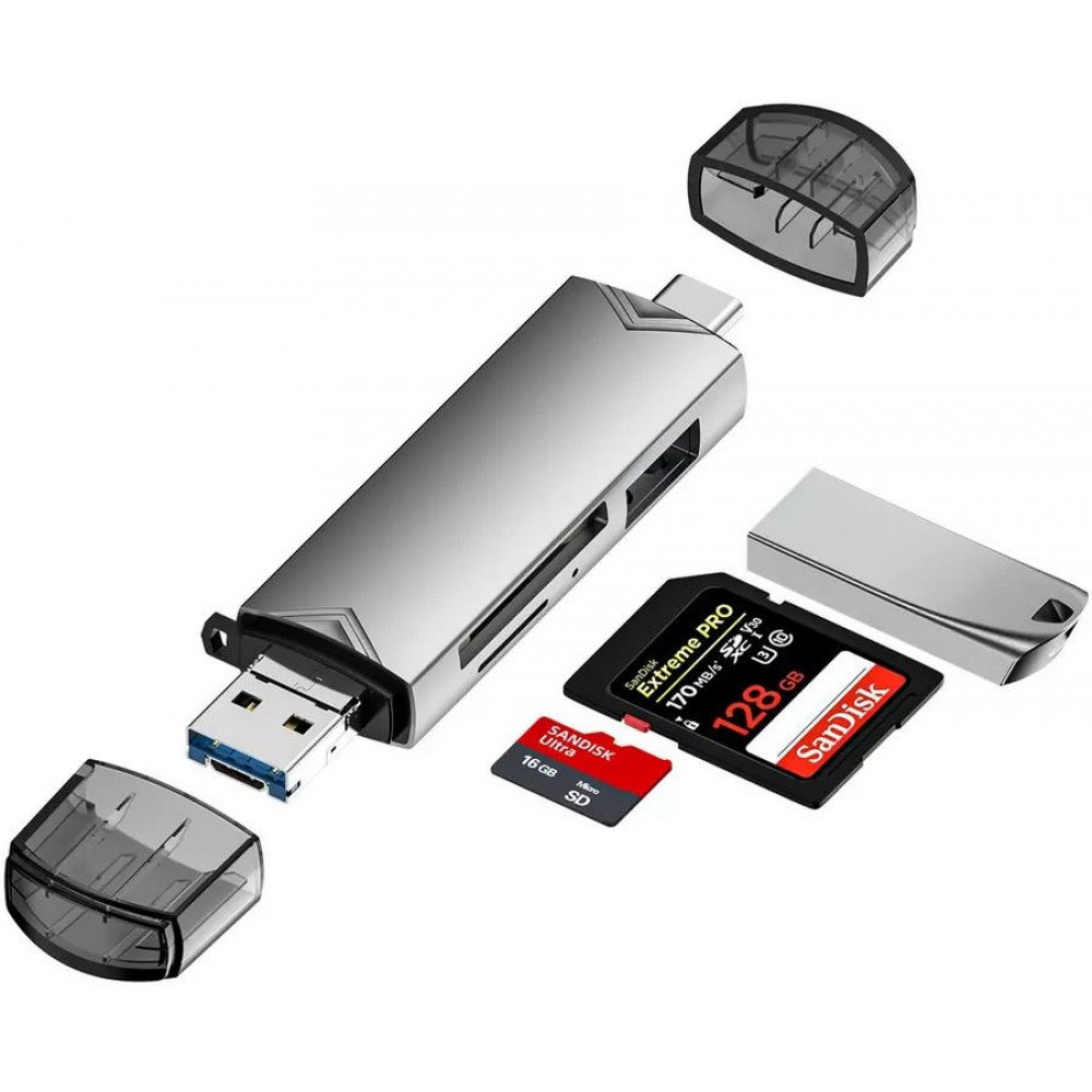 USB C vers lecteur de carte SD, USB C vers lecteur de carte mémoire Micro SD