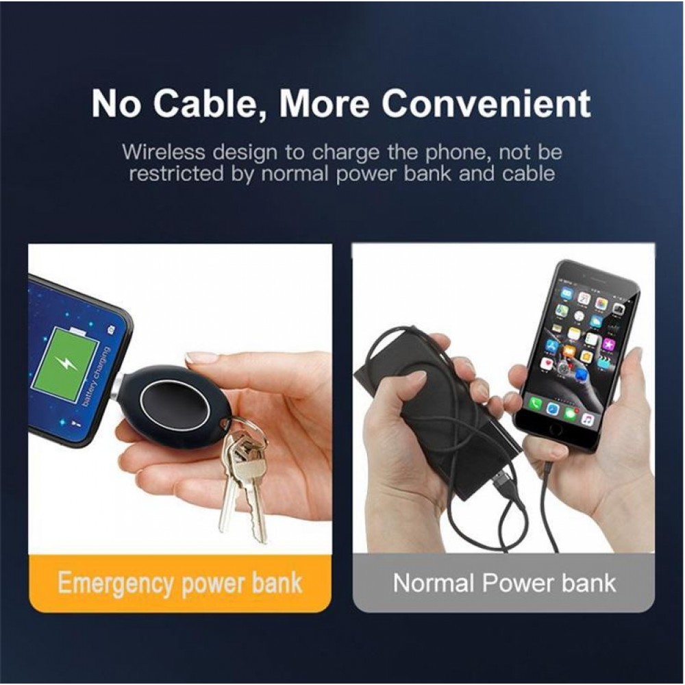Cabling - CABLING® Batterie Externe pour iPhone & Android. De Petite Taille  et Porte-clés. Capacité: 600mAh - 15% de Charge - Batterie téléphone - Rue  du Commerce