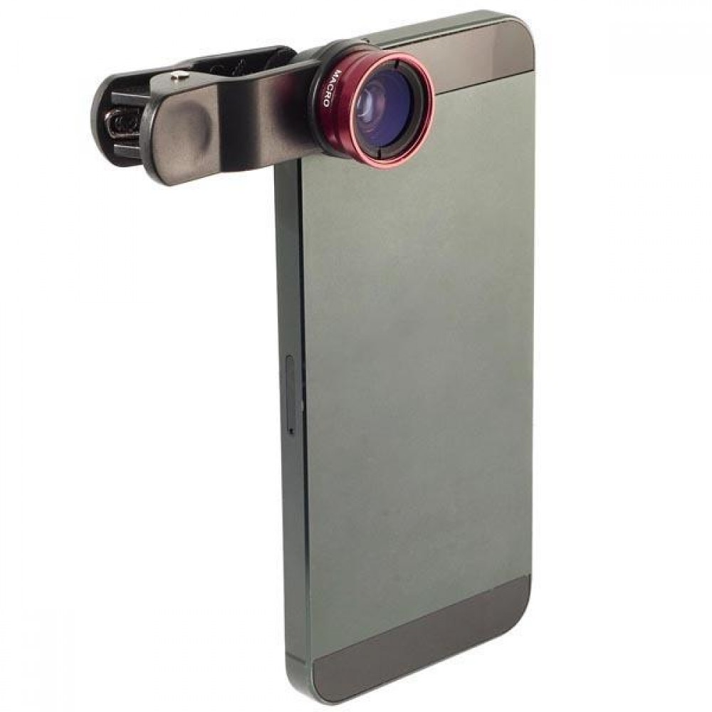 Objectifs photos pour smartphone avec clip universel (3 en 1)