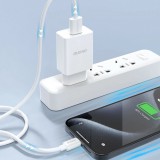 Pack chargeur adaptateur USB-A 10W + câble USB-A 2.1A vers USB-C Dudao - Blanc