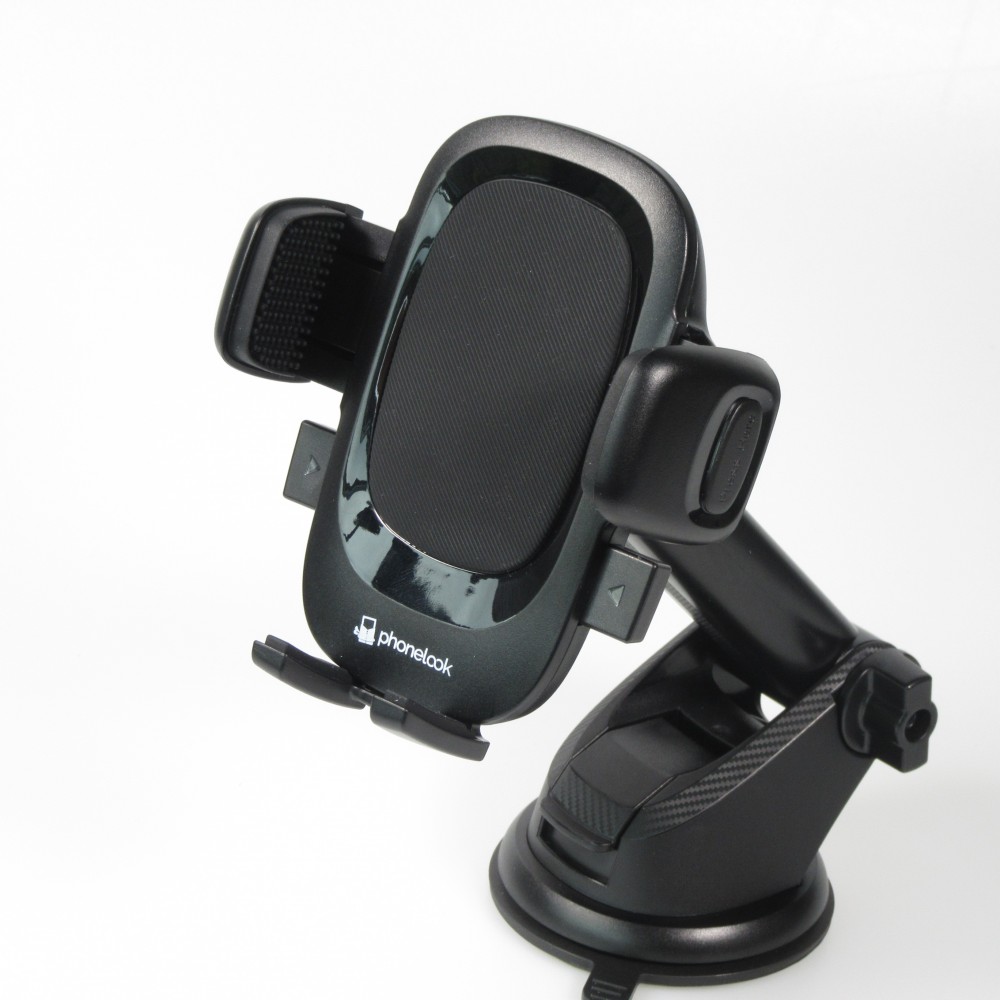 Support universel de téléphone voiture robuste à 360 degrés pare-brise & tableau de bord - PhoneLook - Noir