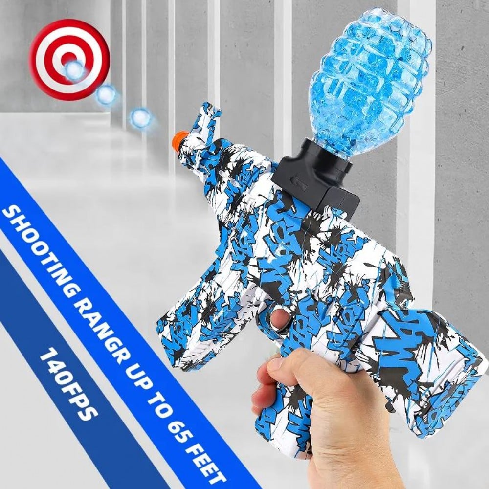 Blaster Gun - Pistolet à billes d'eau electric water hydrogel ball avec  lunettes de protection & 1000 billes de gel - Bleu - Acheter sur PhoneLook