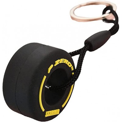 Porte-clés / bijoux universel - Pneu "P Zero" Pirelli F1 Sport - Jaune