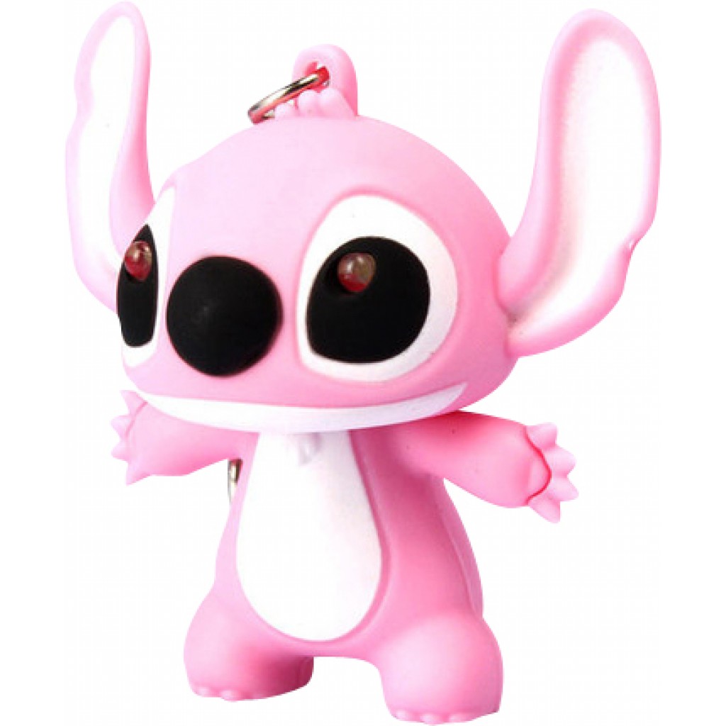 Disney Stitch Toys Anime Stitch Pendentif Porte-clés Sweet Pink Angel Car  Keyring